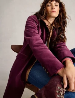 Cotton Rich Velvet Overcoat