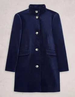 Cotton Rich Velvet Overcoat