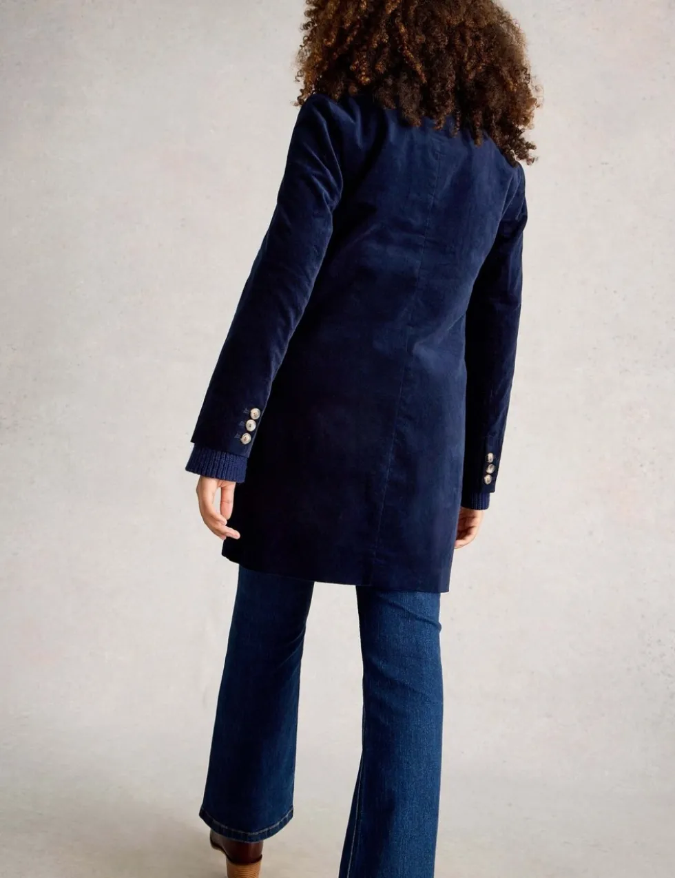 Cotton Rich Velvet Overcoat