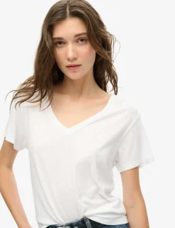 Cotton Rich V-Neck Relaxed T-Shirt