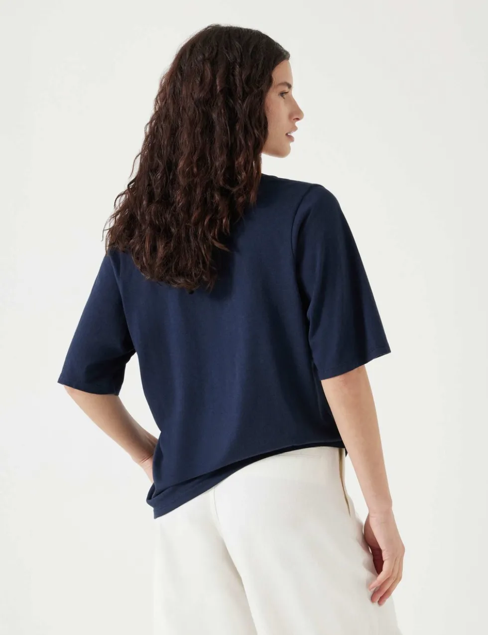 Cotton Rich V-Neck T-Shirt