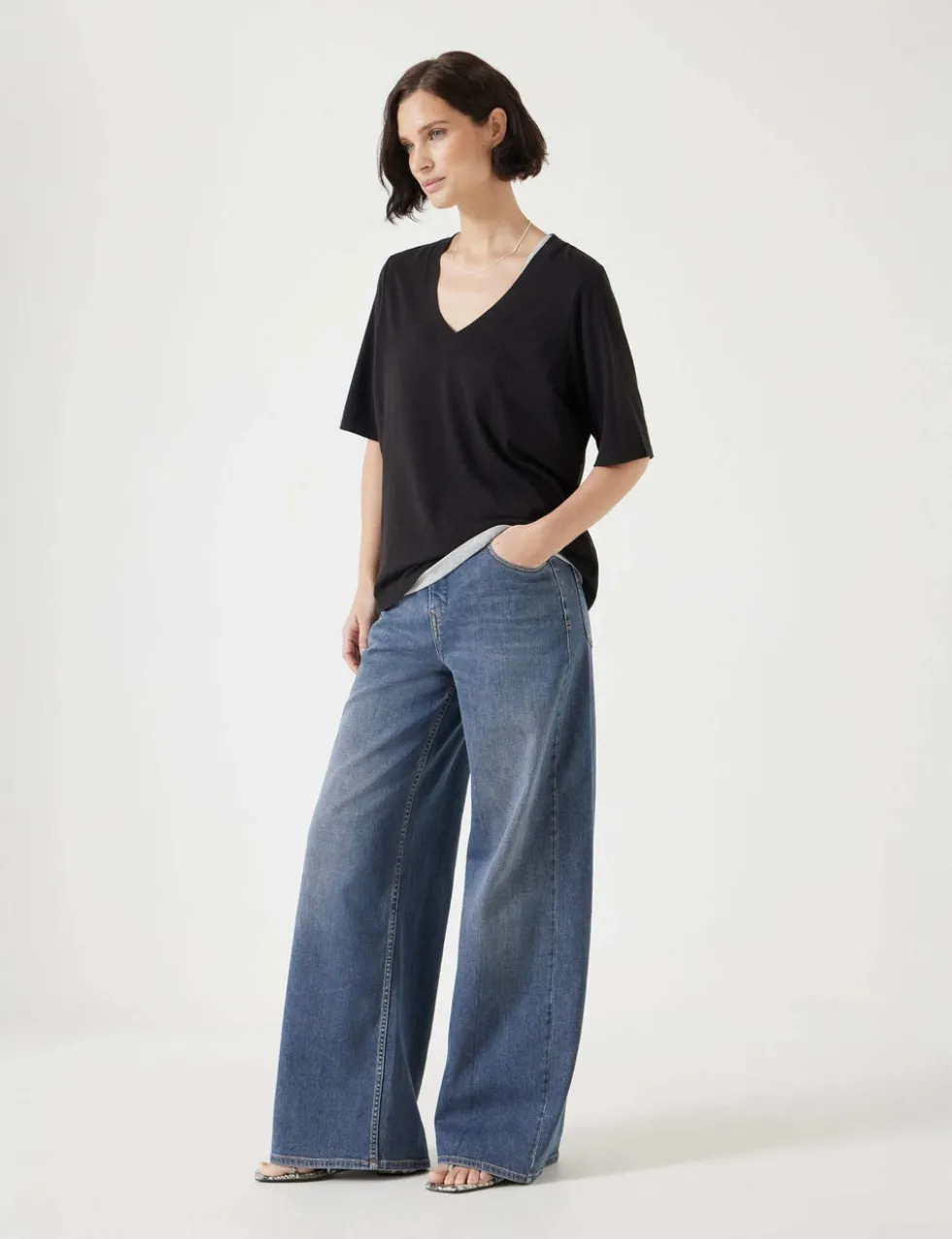 Cotton Rich V-Neck T-Shirt