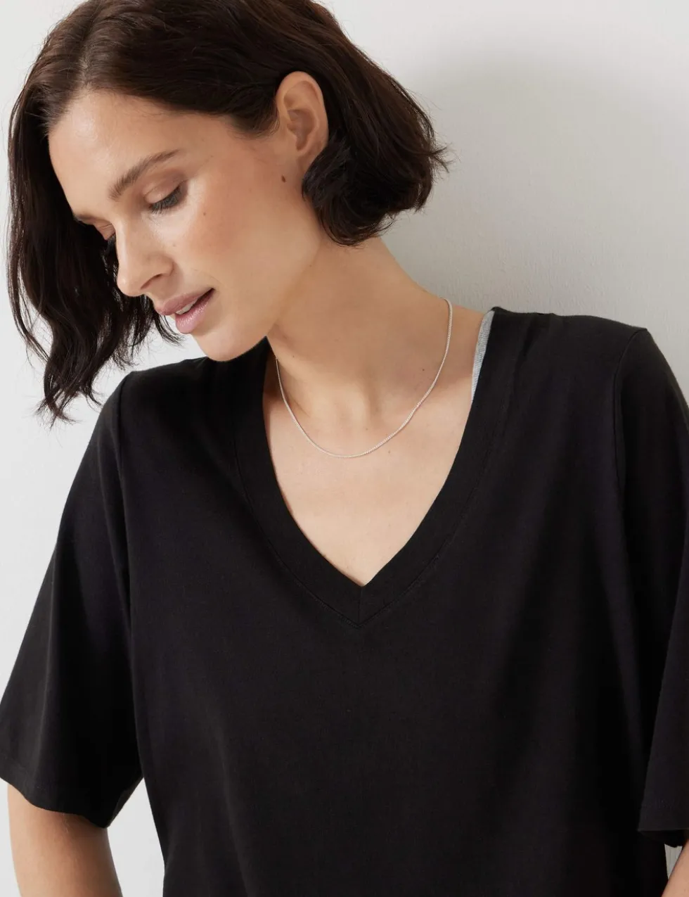 Cotton Rich V-Neck T-Shirt