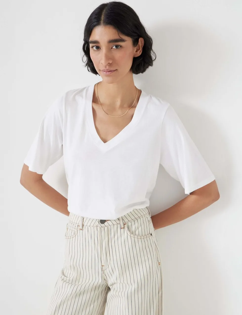 Cotton Rich V-Neck T-Shirt