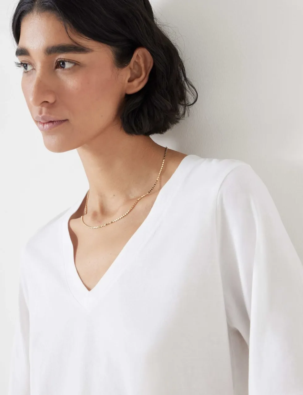 Cotton Rich V-Neck T-Shirt
