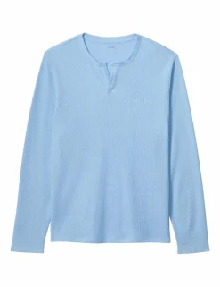 Cotton Rich Waffle Henley Pyjama Top