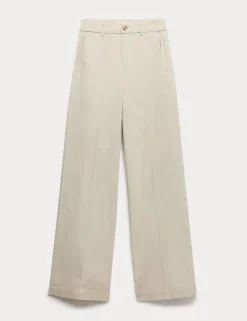 Cotton Rich Wide Leg Chinos
