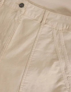 Cotton Rich Wide Leg Chinos with Linen