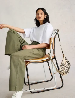 Cotton Rich Wide Leg Chinos