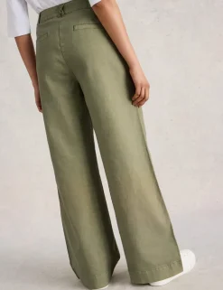 Cotton Rich Wide Leg Chinos