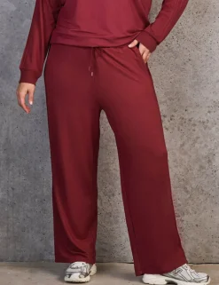 Cotton Rich Wide Leg Trousers with Modal