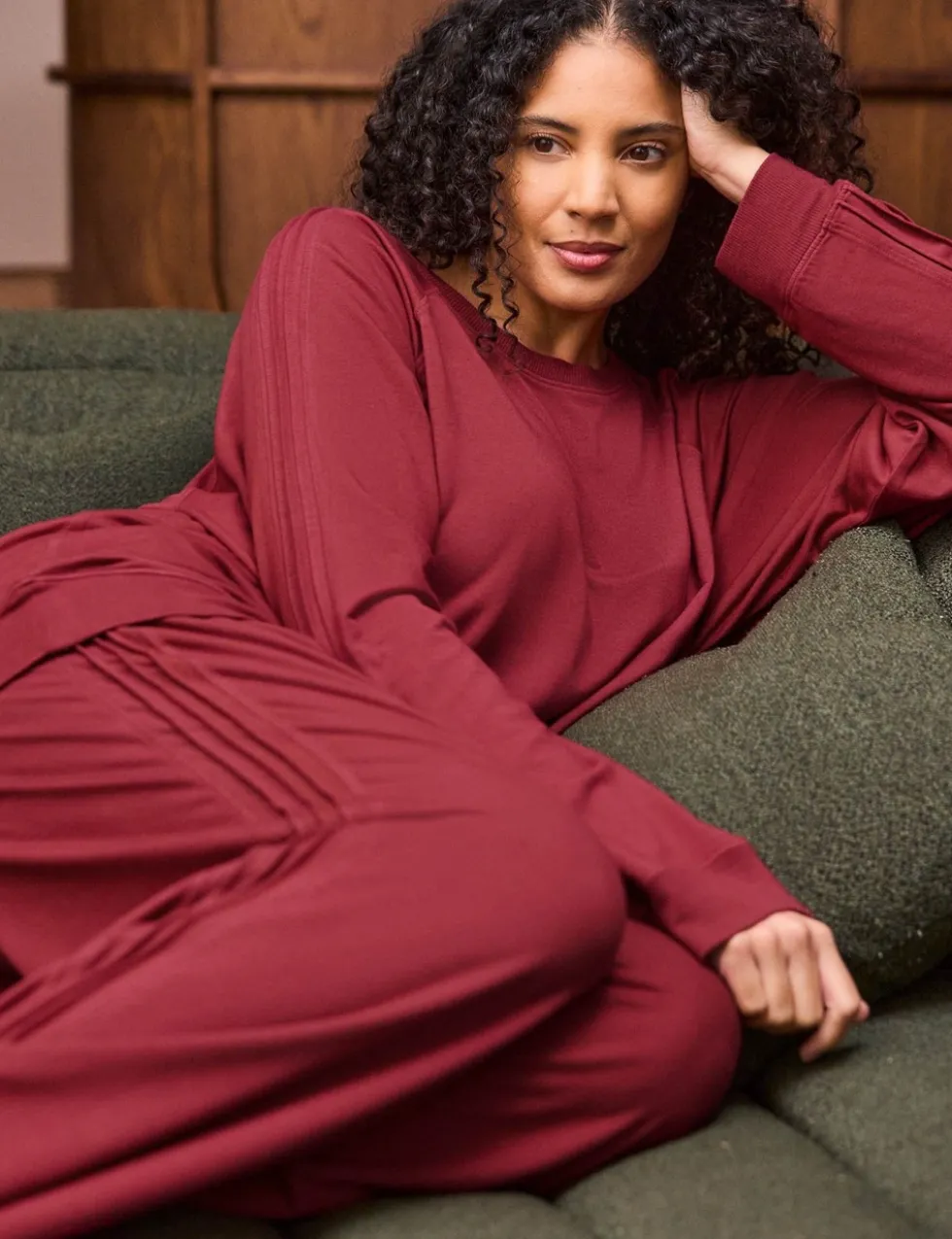 Cotton Rich Wide Leg Trousers with Modal