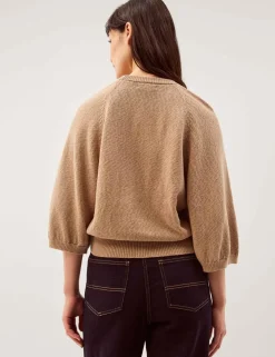 Cotton Rich Wide Sleeve Jumper