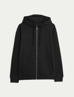 Cotton Rich Zip Through Hoodie