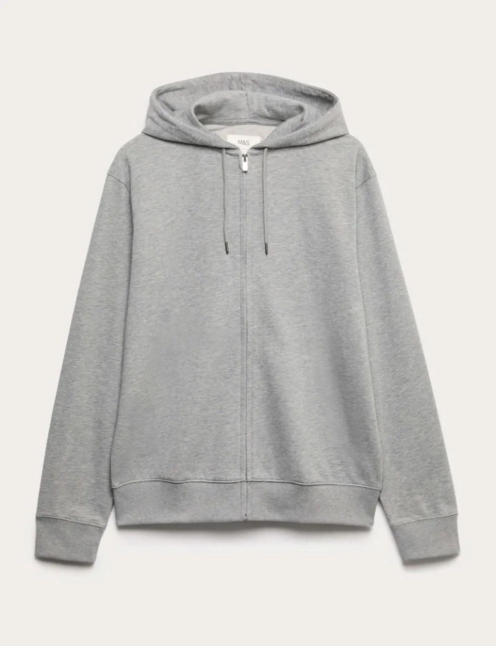 Cotton Rich Zip Through Hoodie