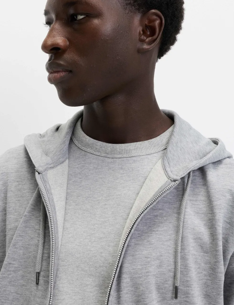 Cotton Rich Zip Through Hoodie