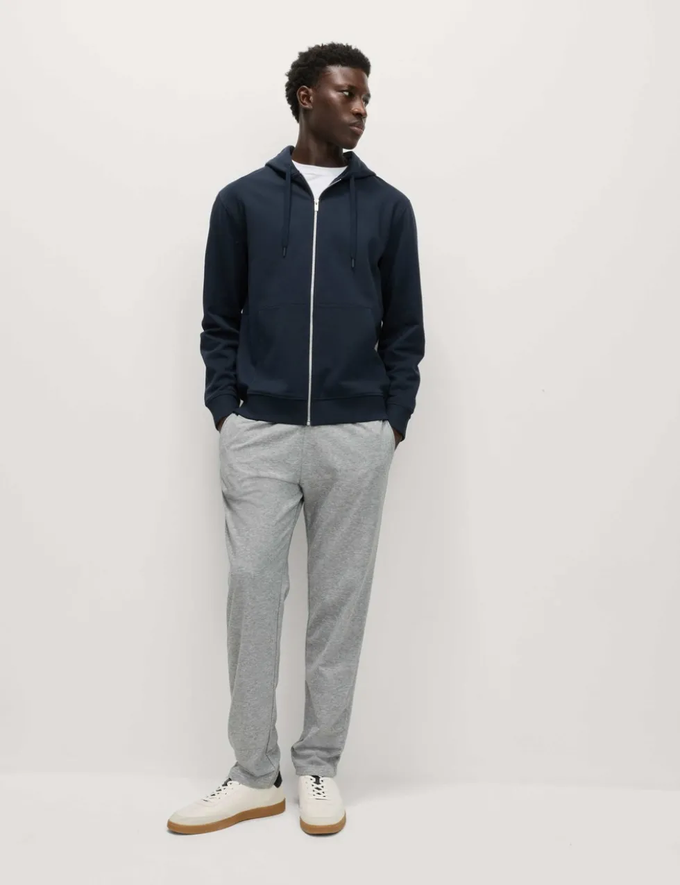 Cotton Rich Zip Through Hoodie