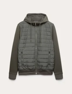 Cotton Rich Zip Up Hooded Jacket with Stormwearâ„¢