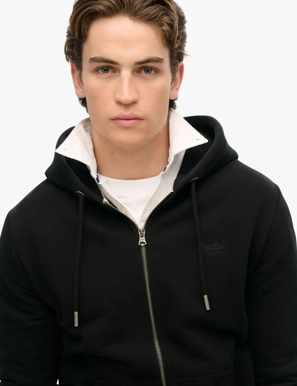 Cotton Rich Zip Up Hoodie