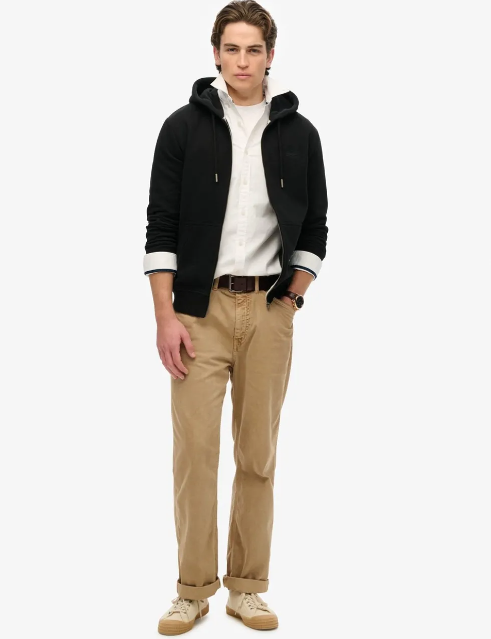Cotton Rich Zip Up Hoodie