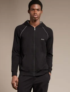 Cotton Rich Zip Up Hoodie