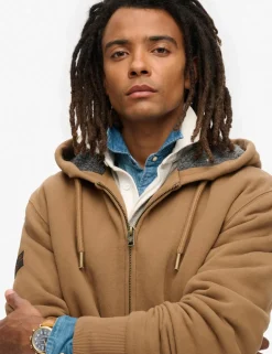 Cotton Rich Zip Up Hoodie