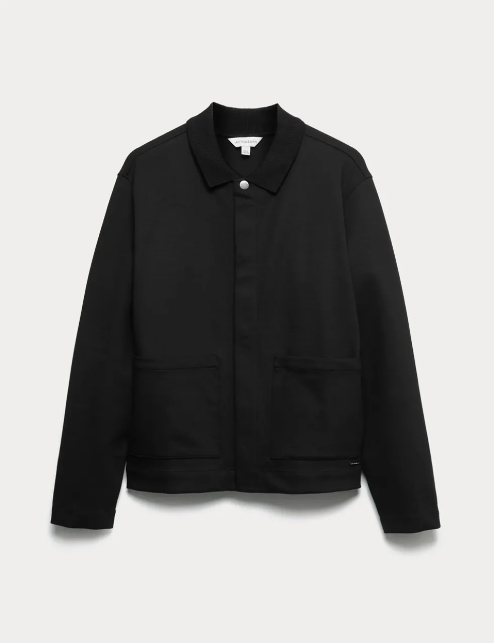 Cotton Rich Zip Up Overshirt