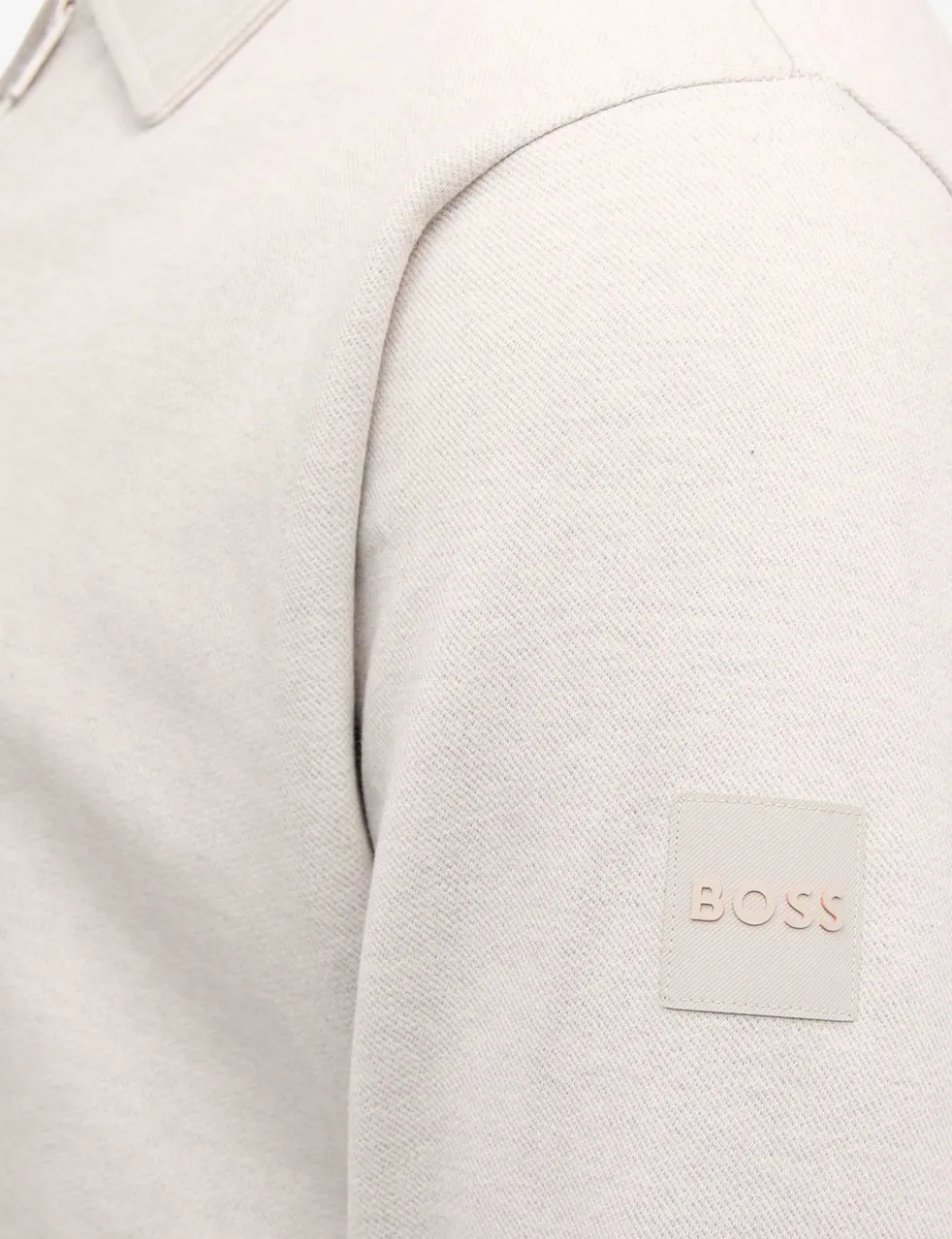 Cotton Rich Zip Up Overshirt