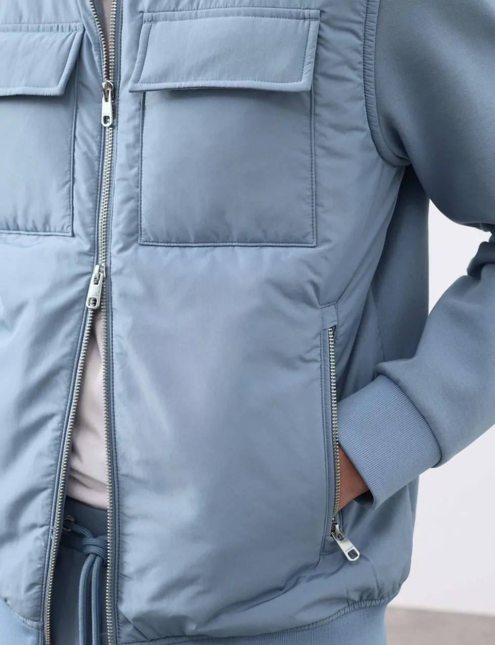 Cotton Rich Zip Up Pocket Jacket