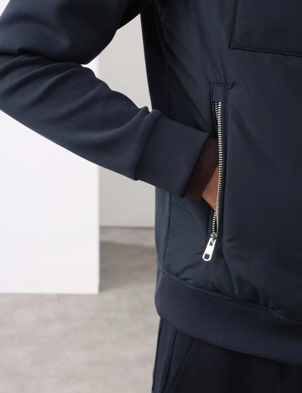 Cotton Rich Zip Up Pocket Jacket