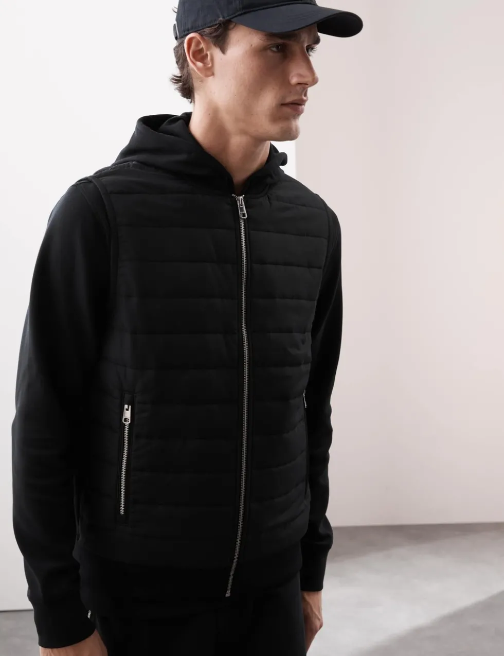 Cotton Rich Zip Up Quilted Gilet with Stormwear™