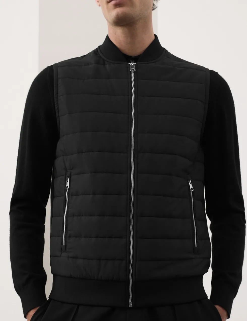 Cotton Rich Zip Up Quilted Gilet with Stormwear™