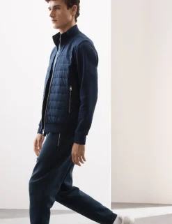 Cotton Rich Zip Up Quilted Jacket