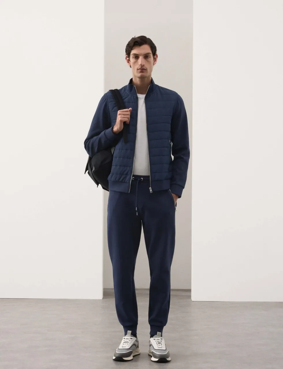 Cotton Rich Zip Up Quilted Jacket