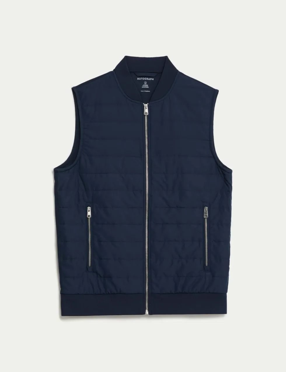 Cotton Rich Zip Up Quilted Gilet with Stormwear™