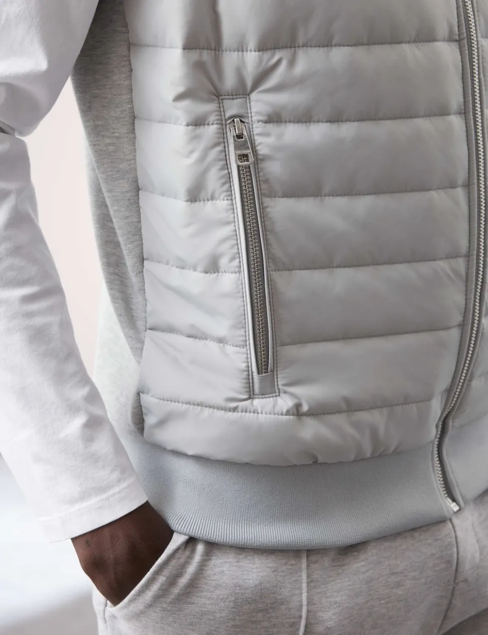Cotton Rich Zip Up Quilted Gilet with Stormwear™