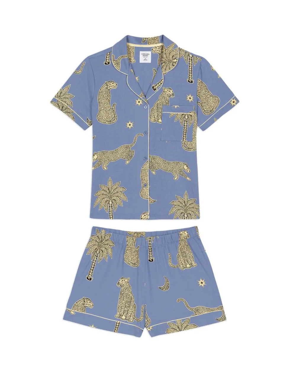 Cotton Righ Rainbow Cockapoo Print Short Pyjama Set