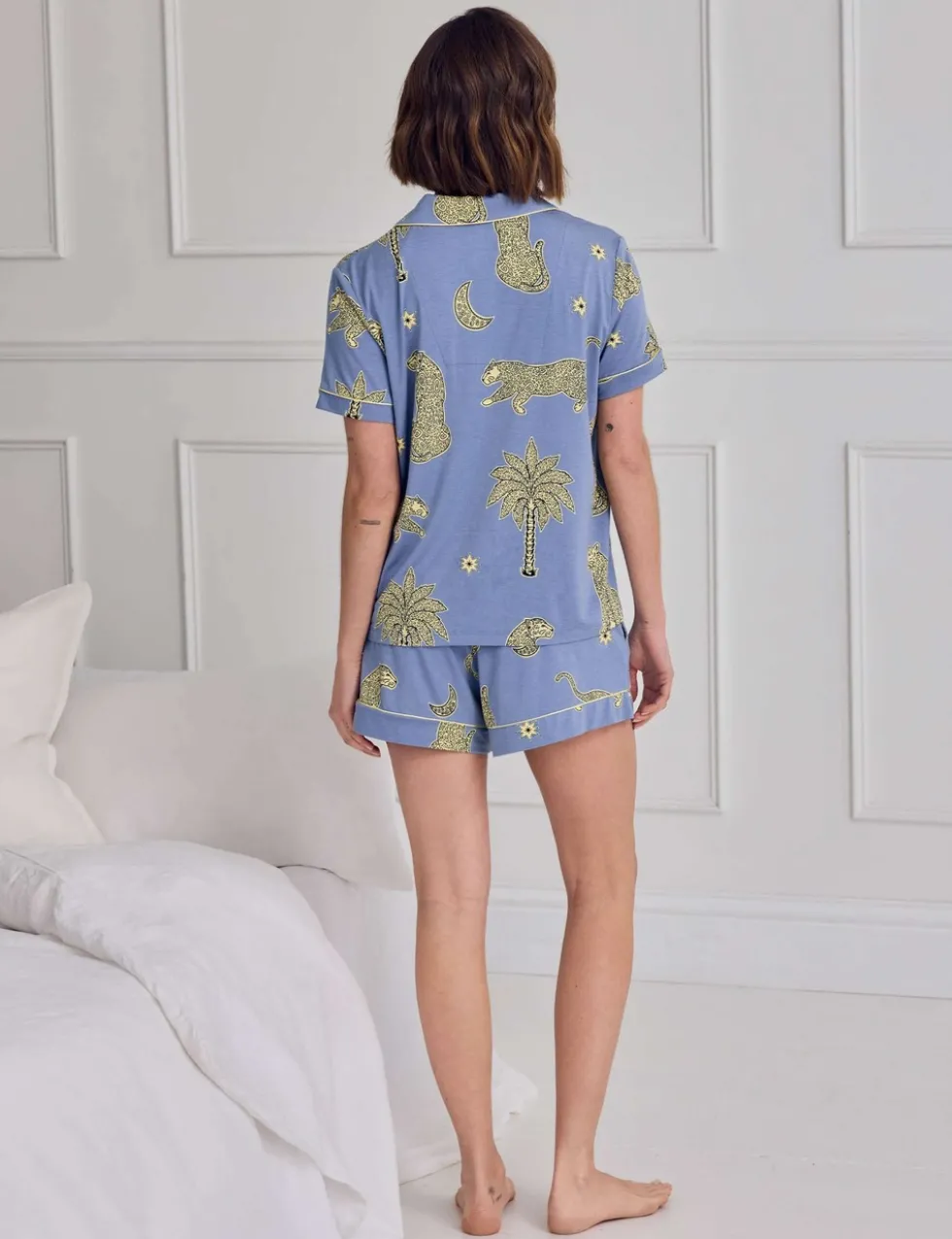 Cotton Righ Rainbow Cockapoo Print Short Pyjama Set
