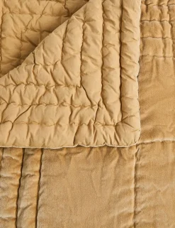 Cotton Velvet Quilted Bedspread