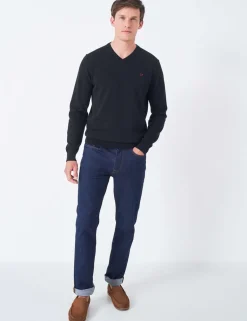 Cotton V-Neck Jumper
