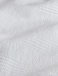 Cotton with Linen Ribbed Bedspread with Linen