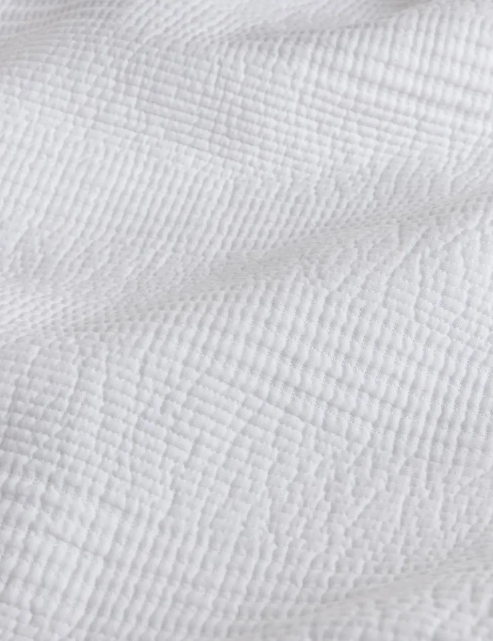 Cotton with Linen Ribbed Bedspread with Linen