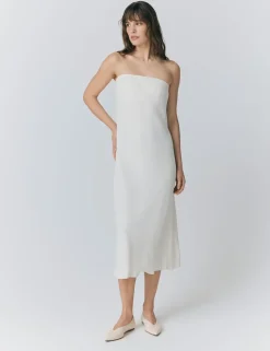 Crepe Bandeau Midaxi Bodycon Dress