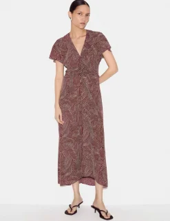 Crepe Printed Midaxi Tea Dress