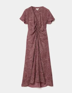 Crepe Printed Midaxi Tea Dress