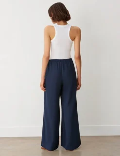 Crepe Wide Leg Trousers
