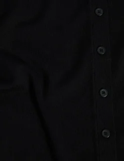 Crew Neck Button Front Cardigan