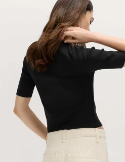 Crew Neck Cropped Cardigan