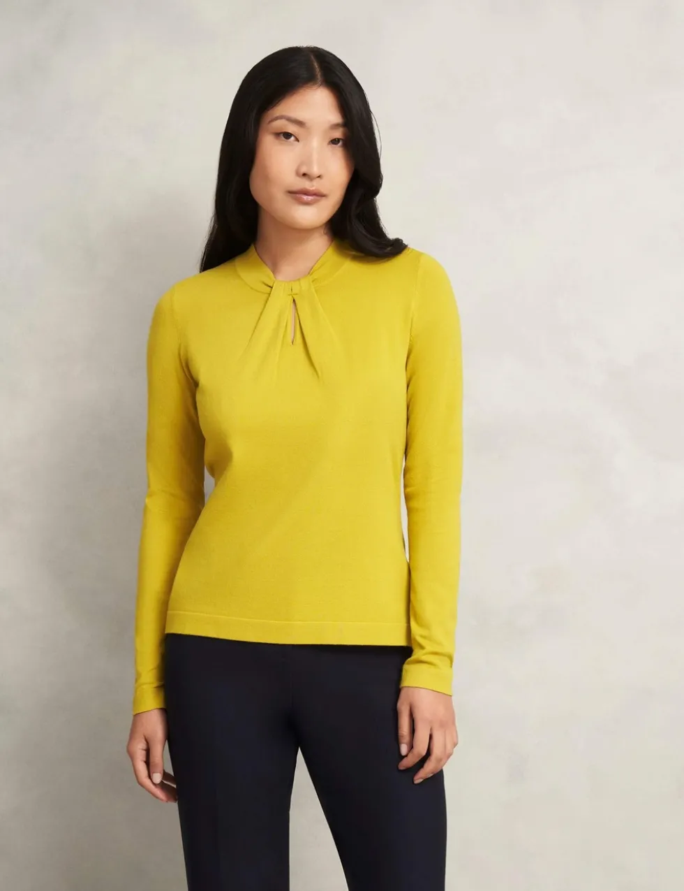Crew Neck Keyhole Jumper