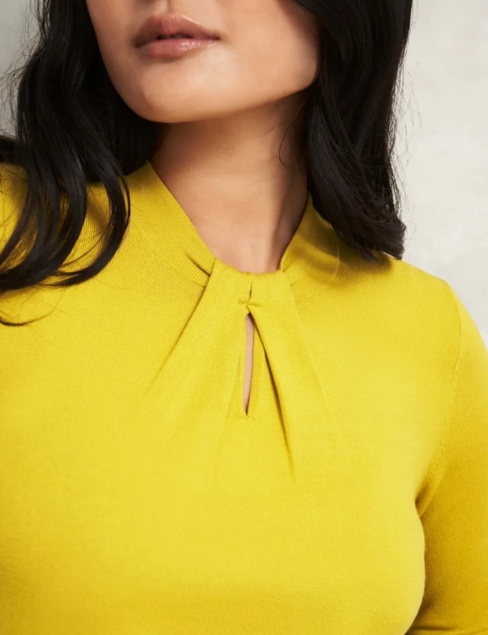 Crew Neck Keyhole Jumper